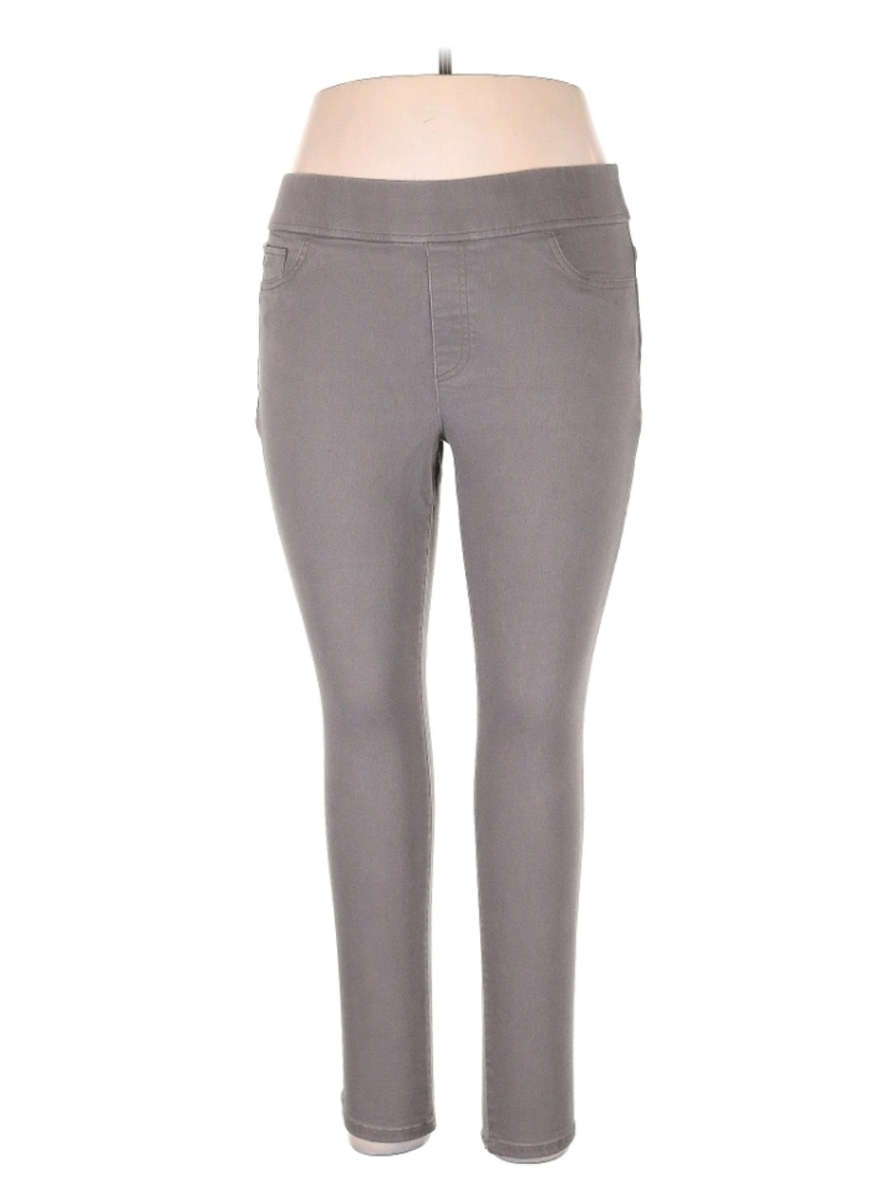 Ralph Lauren Light Gray Jeggings with Green Label Sz 14